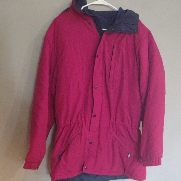 Vintage L.L. Bean Mens Medium Red Penobscot Parka - Picture 1 of 5